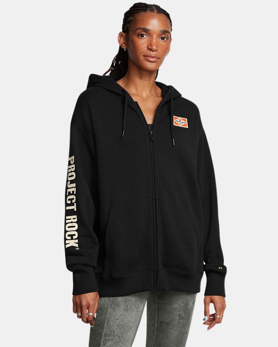 Women's Project Rock Heavyweight Hard At Work Full-Zip Women's Project Rock Heavyweight Hard At Work Full-Zip